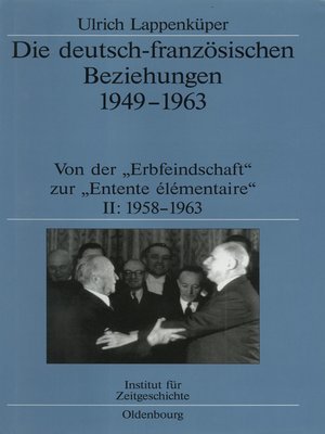 cover image of Die deutsch-französischen Beziehungen 1949-1963